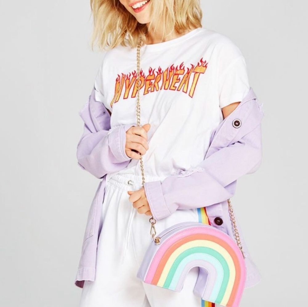 🌈NWT SKINNYDIP LONDON RAINBOW CROSSBODY PURSE